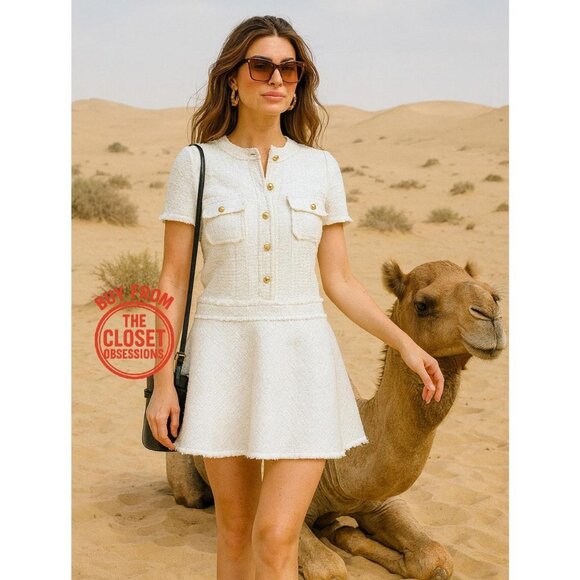 ZARA BLOGGER FAVE!! Textured Short Dress NWT - Picture 2 of 16